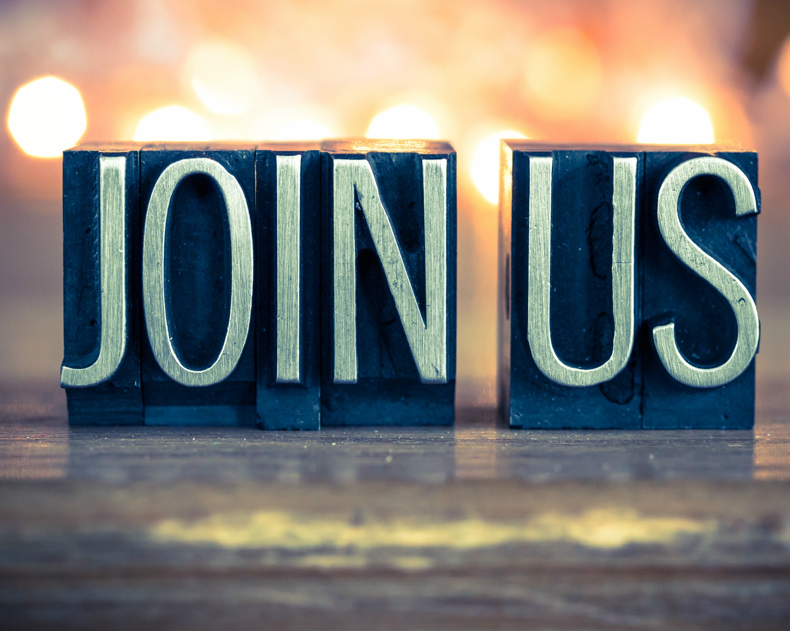 Join words. Join us. join us shape.