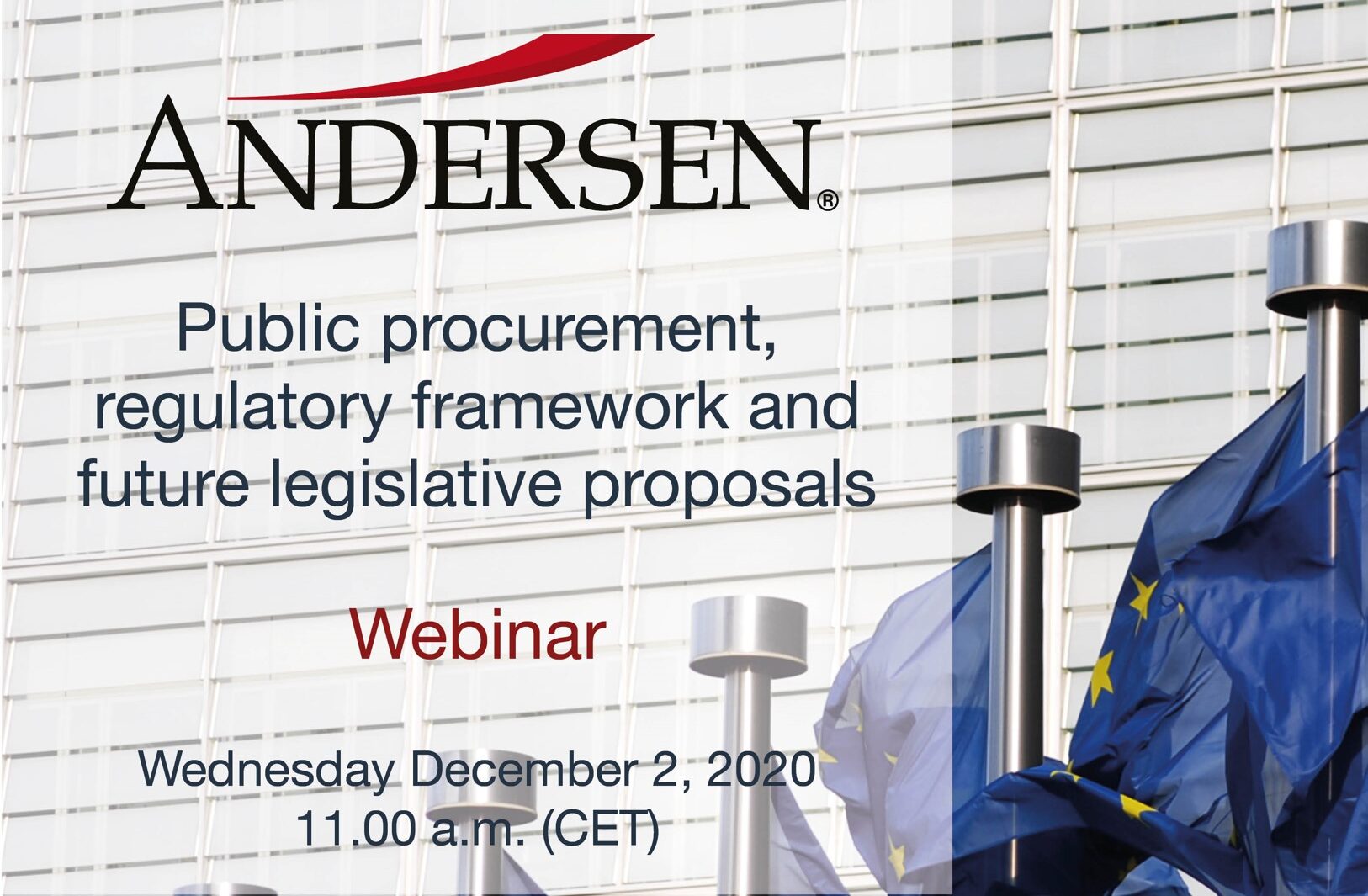 WEBINAR | Public Procurement | December 2, 2020 – 11.00 CET